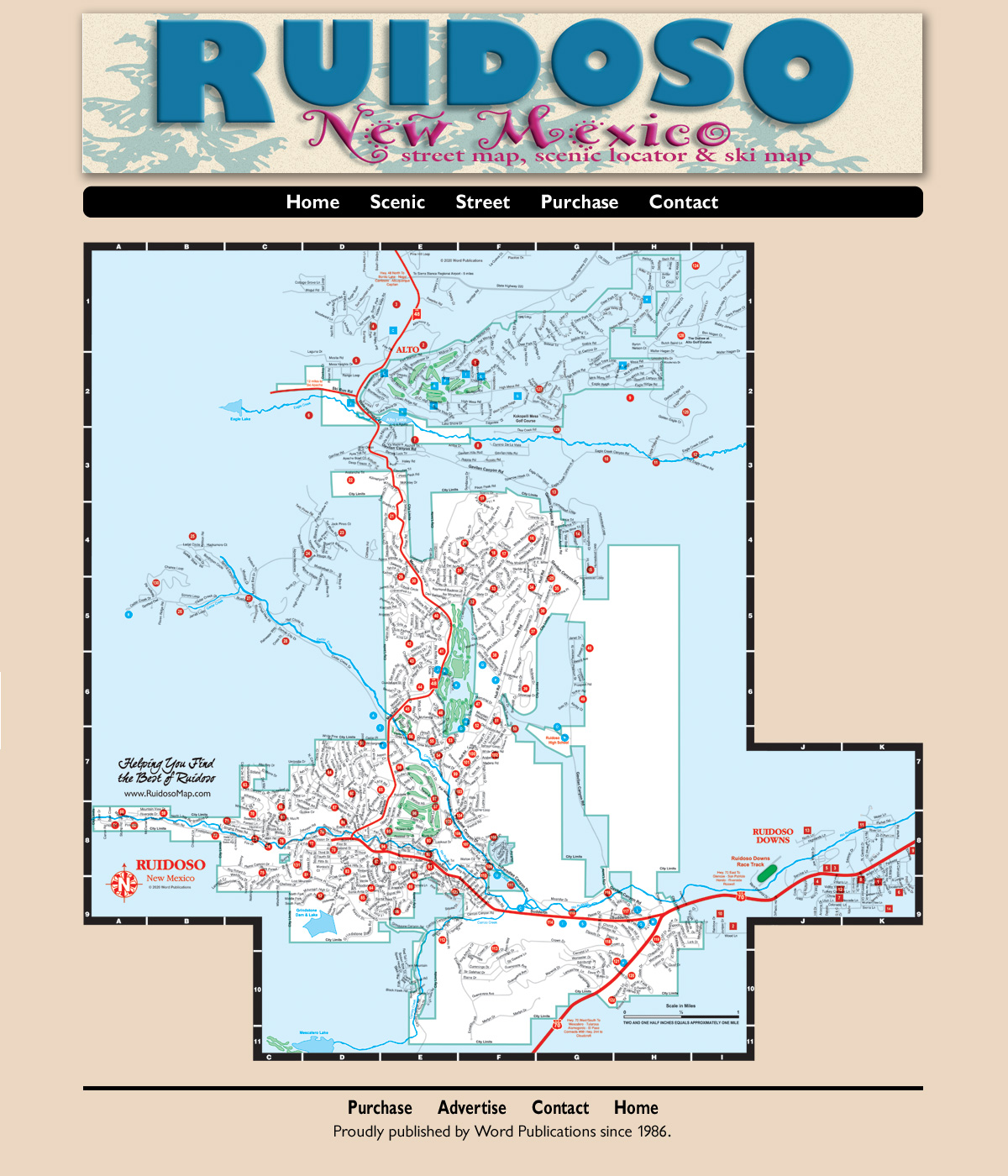 Ruidoso Street Map